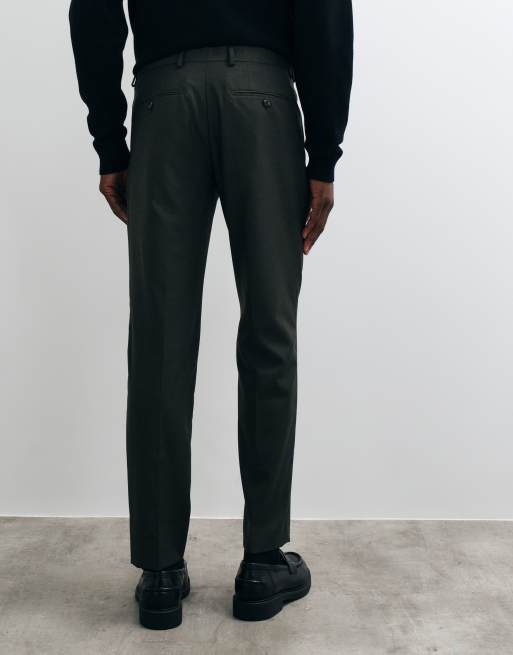 Jack & Jones pantalones de traje superentallados en verde oscuro, 4 de 5
