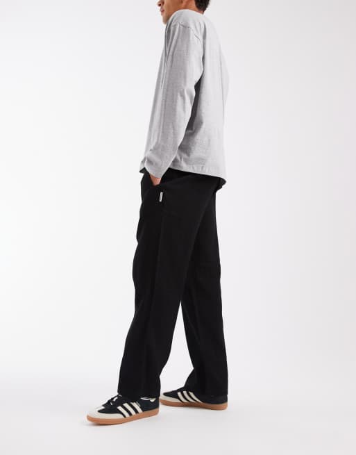 Jack & Jones - Pantalones negros sueltos de tejido efecto rugoso, 3 de 5