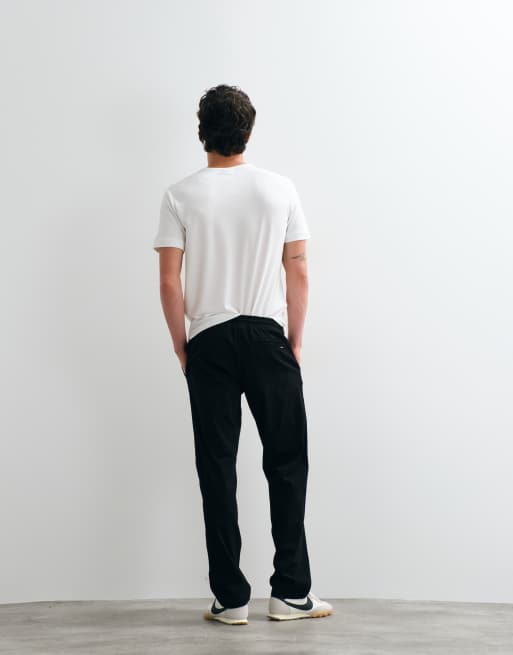Jack & Jones - pantalones rectos con cordón ajustable en negro, 5 de 5