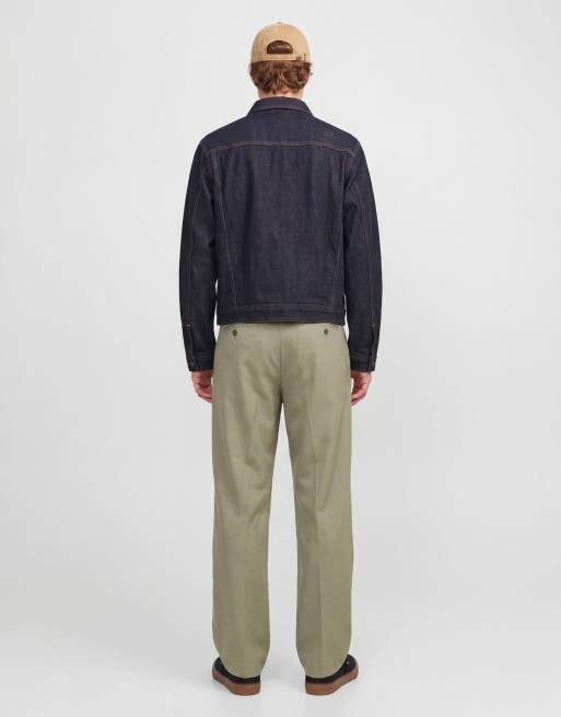 Jack & Jones - Pantalones verde salvia plateado clásicos, 2 de 7