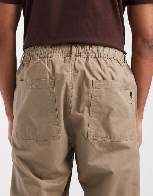 Jack & Jones - Pantaloni a fondo ampio beige con pieghe sul davanti, 4 di 5