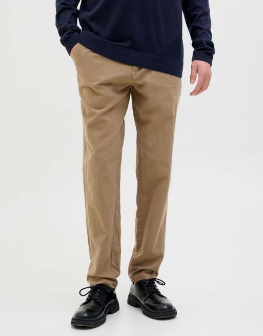 Jack & Jones - Pantaloni chino color fungo