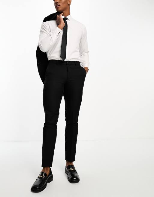 Jack & Jones - Pantaloni da abito slim neri, 2 di 5