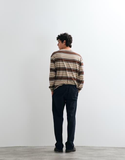 Jack & Jones pantaloni dritti con coulisse neri, 5 di 5