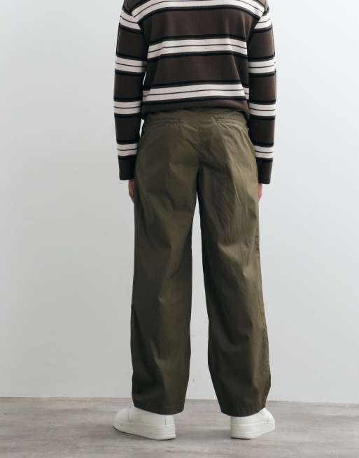 Jack & Jones - Pantaloni sartoriali kaki a pianta larga, 5 di 5