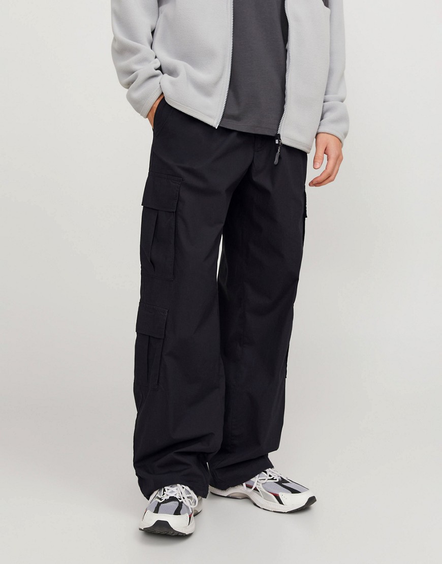 pants with double pocket in black