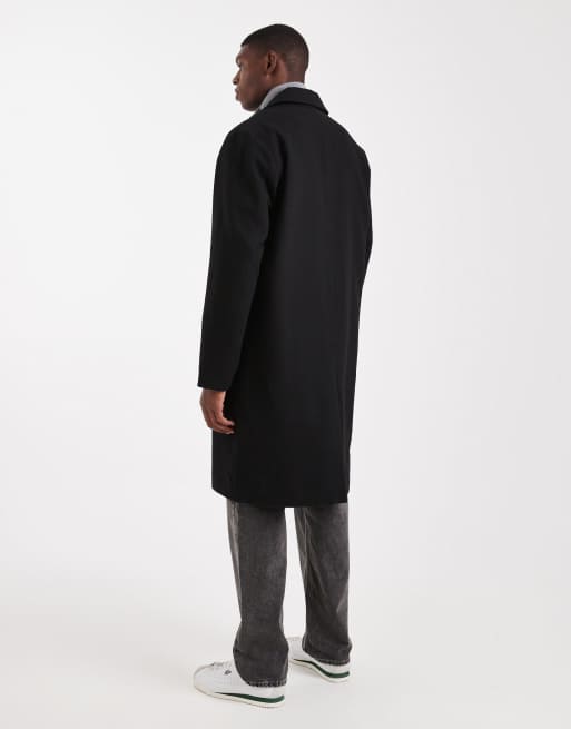 Jack & Jones - Pardessus long en aspect laine - Noir, 3 de 5