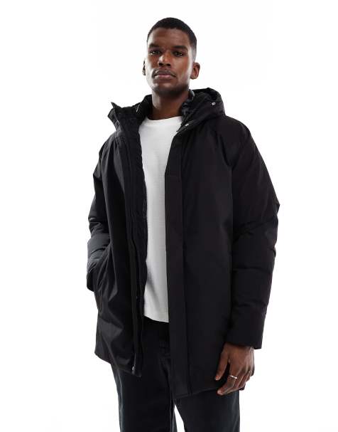 Jack & Jones - Parka avec capuche en polaire - Noir - view 1