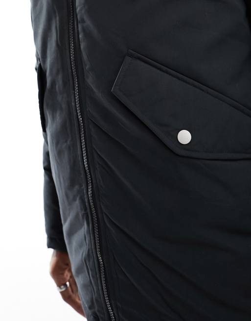 Jack And Jones Parka Parka D'hiver 'JJEClip' JACK & JONES En Noir | ABOUT YOU Parka Homme