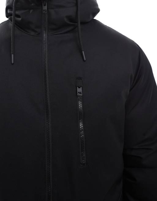 Jack & Jones parka jacket in black, 2 of 5