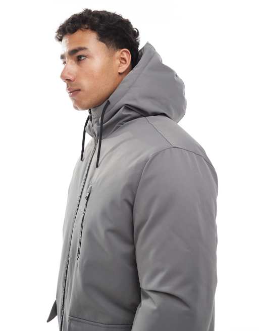 Parka 837k様 Jack & Jones parka jacket in gray | ASOS