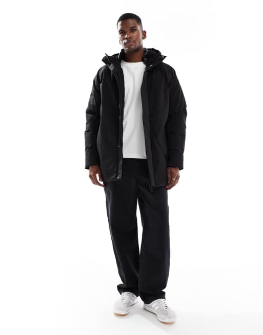 Jack & Jones – Parka mit Fleece-Kapuze in Schwarz, 2 von 5