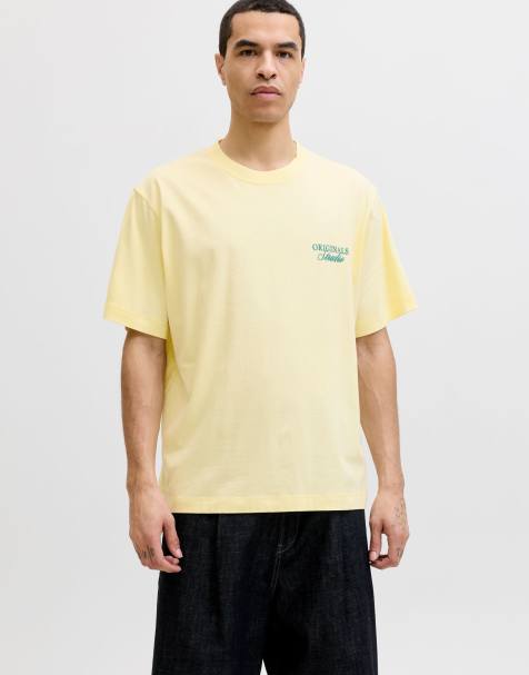 Jack & Jones – Pastellgul t-shirt - view 1