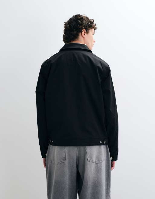 Jack & Jones patch worker jacket in black, 4 of 5