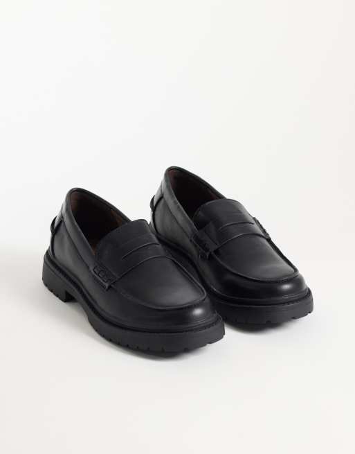 Jack & Jones penny loafers in black, 2 of 4