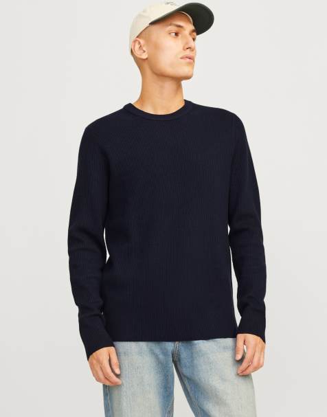 Jack & Jones - Perfect - Pull en maille - Bleu foncé - view 1