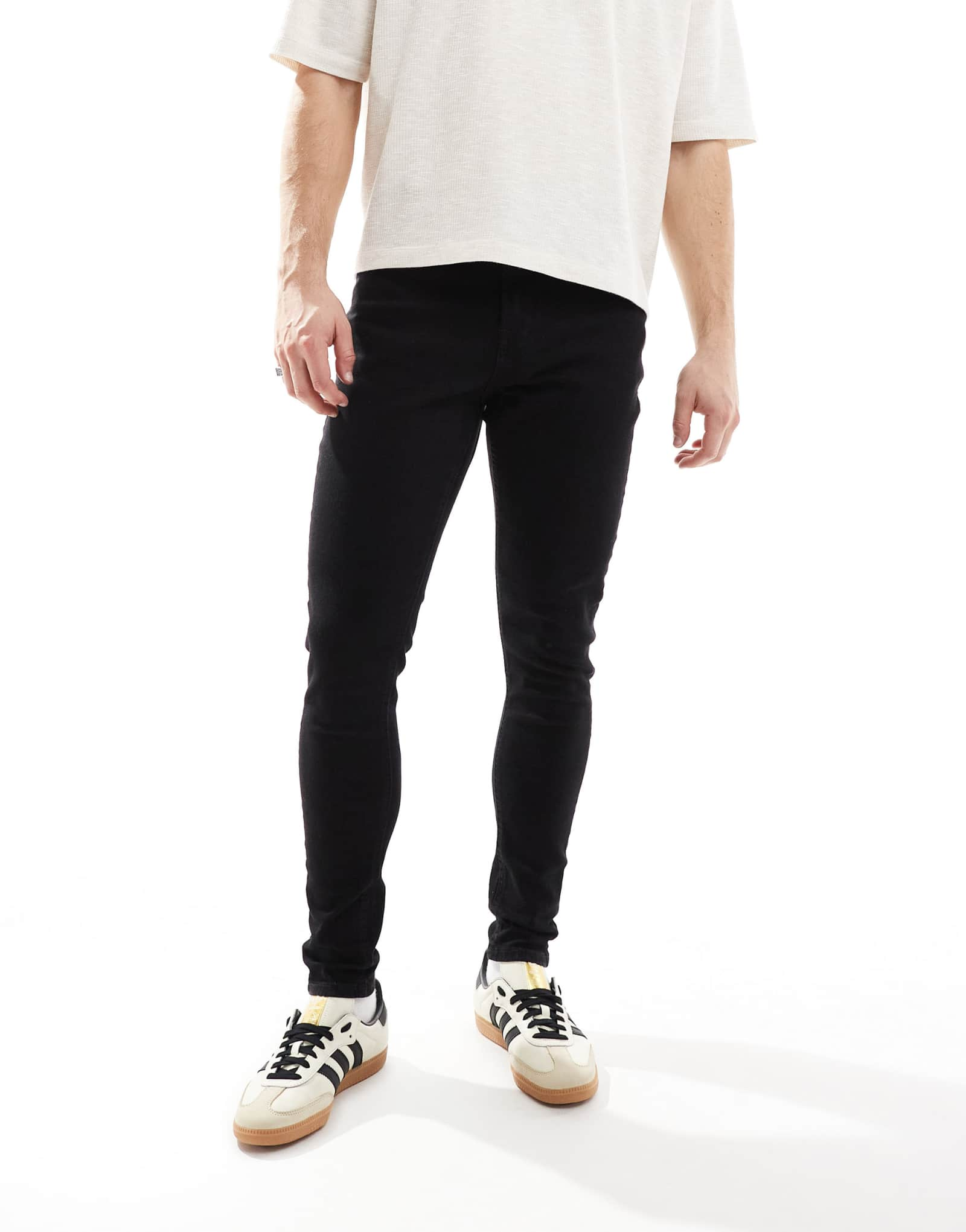 Jack &Jones Pete тонкие, зауженные к низу, черные