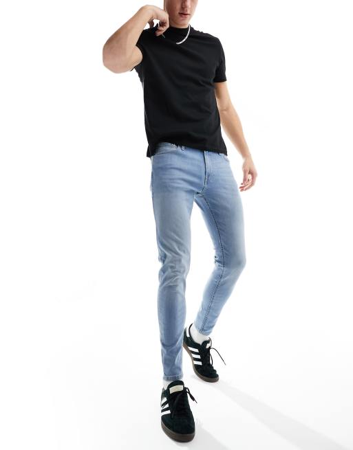 Light blue tapered jeans hotsell