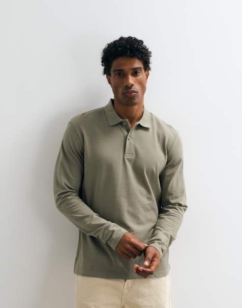 Jack & Jones pikétröja med långa ärmar i grönt - view 1