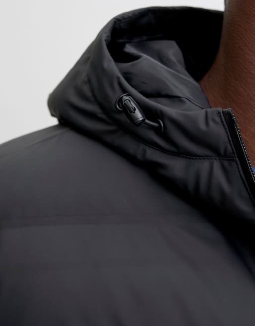 Jack & Jones pikowany płaszcz w czarnym kolorze, 4 z 7