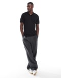 [Jack & Jones] Jack & Jones pique polo in black L Black