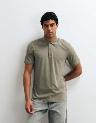 Jack & Jones Pique Polo In Green