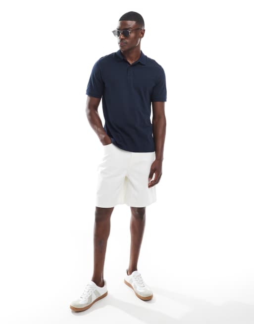 Jack & Jones pique polo in navy 