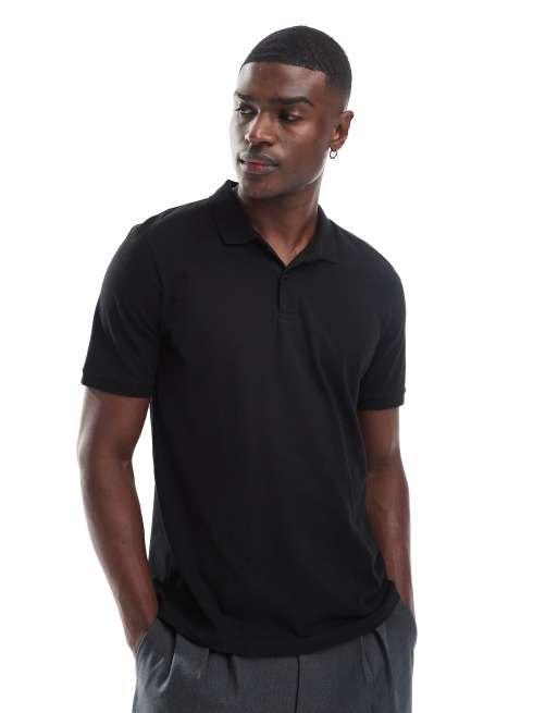 Jack & Jones - Piqué polo in zwart, 3 van 4