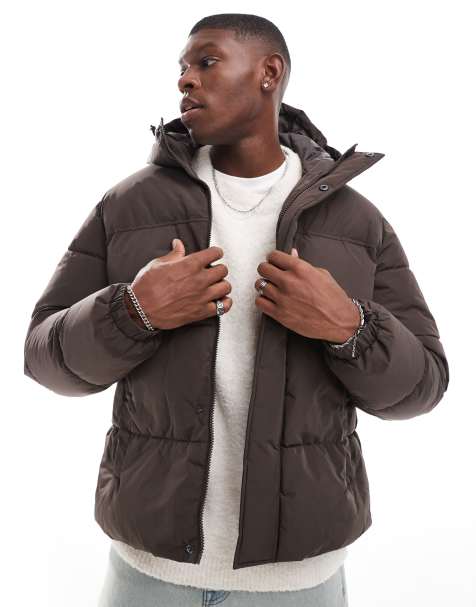 Jack & Jones - Piumino corto marrone - view 1