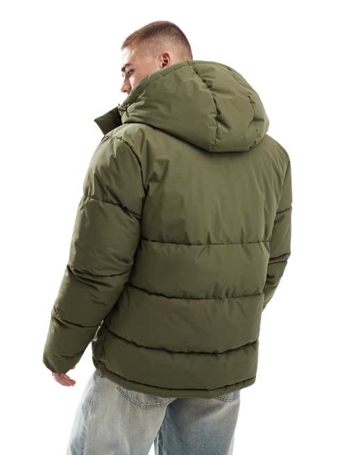 Jack & Jones - Piumino kaki con cappuccio, 4 di 4