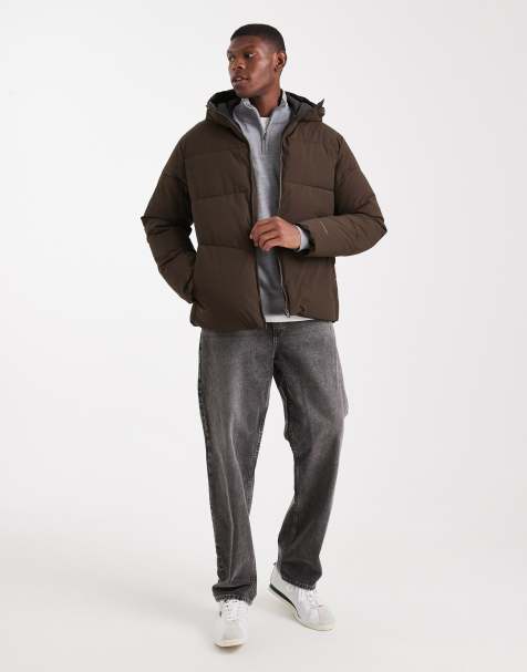 Jack & Jones - Piumino marrone con cappuccio - view 1