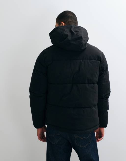 Jack & Jones - Piumino nero con cappuccio, 4 di 5
