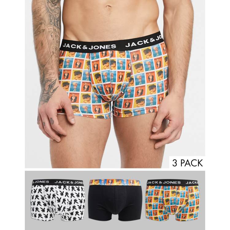 Jack Jones PLAYBOY 3 pack trunks