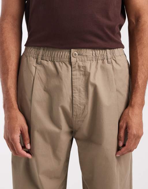 Jack & Jones pleated front wide leg trouser in beige, 5 of 5