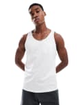 [Jack & Jones] Jack & Jones pocket singlet in white XS White