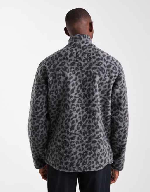 Jack & Jones - Polaire à col zippé et imprimé léopard, 3 de 5