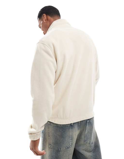 Jack & Jones - Polaire à col zippé et logo Originals - Grège, 2 de 4