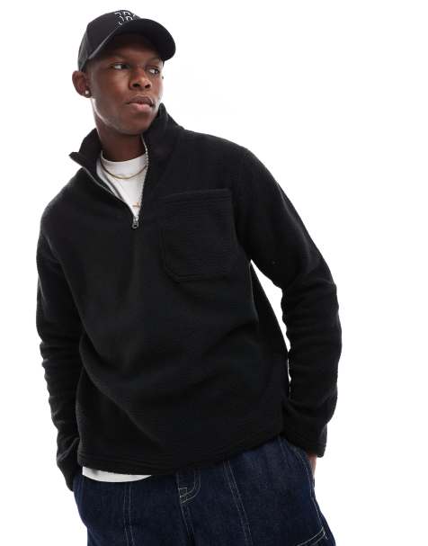 Jack & Jones - Polaire à col zippé - Noir - view 1