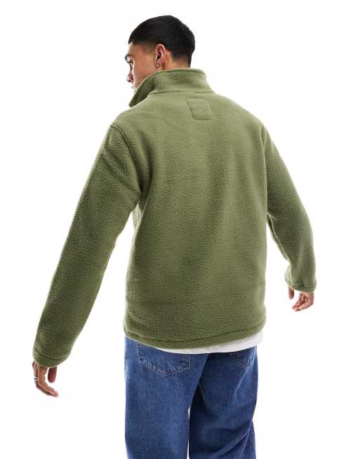 Jack & Jones – Polar w kolorze khaki z zamkiem pod szyją, 2 z 4