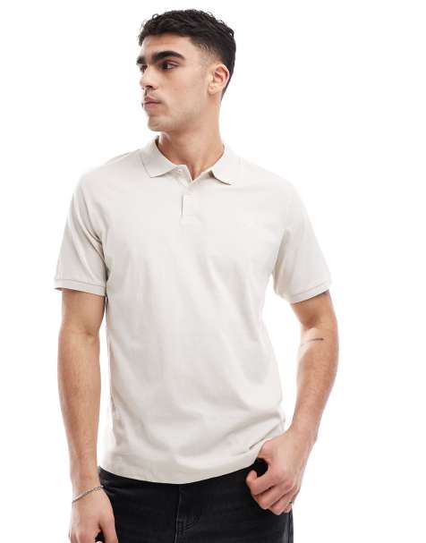 Jack & Jones - Polo avec logo brodé - Crème - view 1