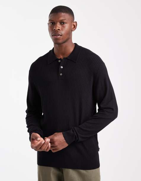 Jack & Jones - Polo côtelé - Noir - view 1