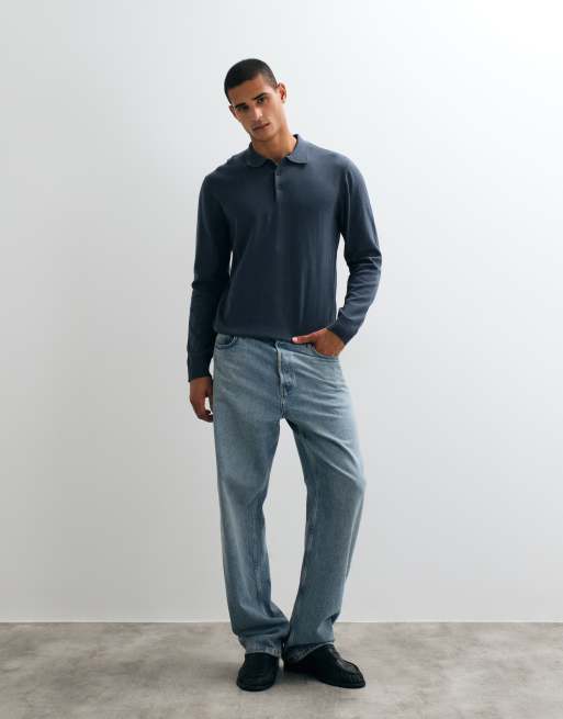 Jack & Jones - polo de punto esencial con botones en gris pizarra, 2 de 5