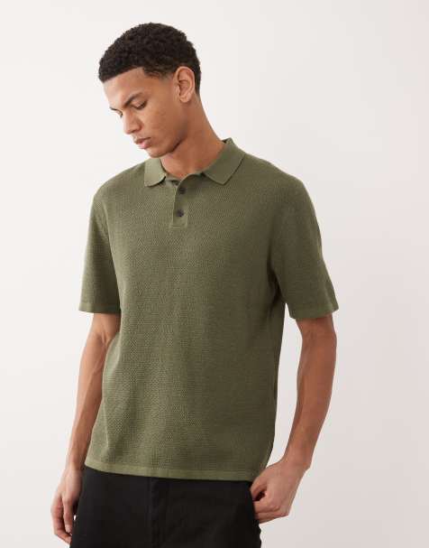 Jack & Jones - Polo en maille à manches courtes - Kaki - view 1