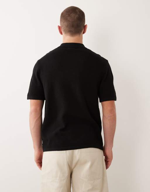Jack & Jones - Polo en maille à manches courtes - Noir, 5 de 5