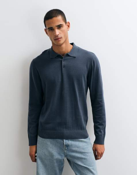 Jack & Jones polo en maille boutonné essentiel gris ardoise - view 1
