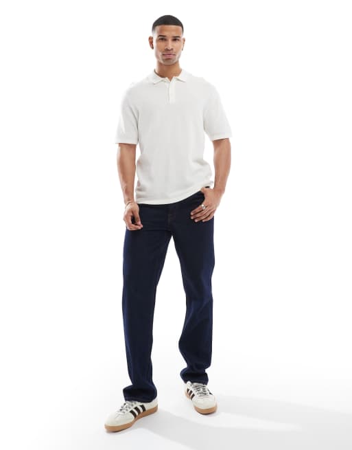 Jack & Jones - Polo en maille texturée - Crème, 3 de 4