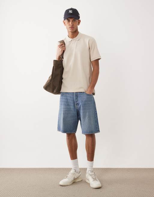 Jack & Jones - Polo en tissu gaufré - Crème, 2 de 5