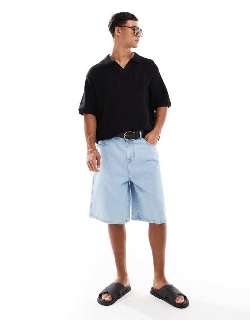 Jack & Jones - Polo nera con collo aperto, 2 di 4