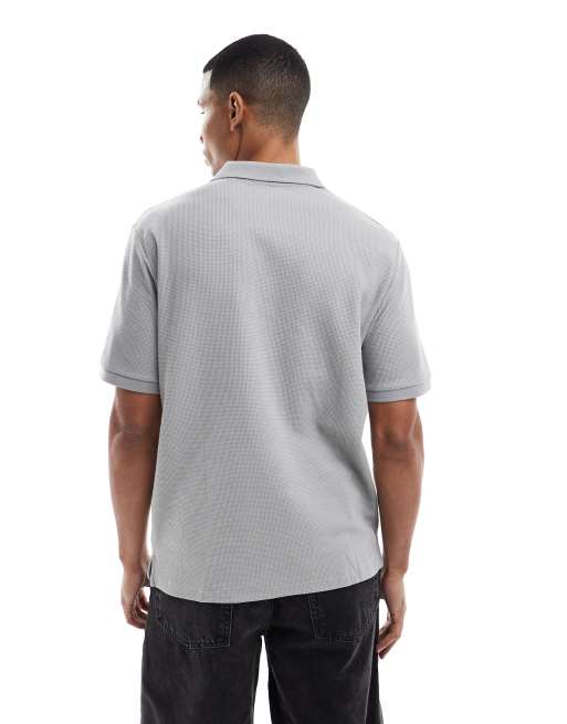 Jack & Jones - Polo texturé - Gris, 3 de 5