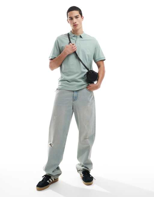 Jack & Jones - Polo verde chiaro con logo, 2 di 4
